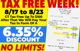 Tax Free Week at Hawley Lane Shoes