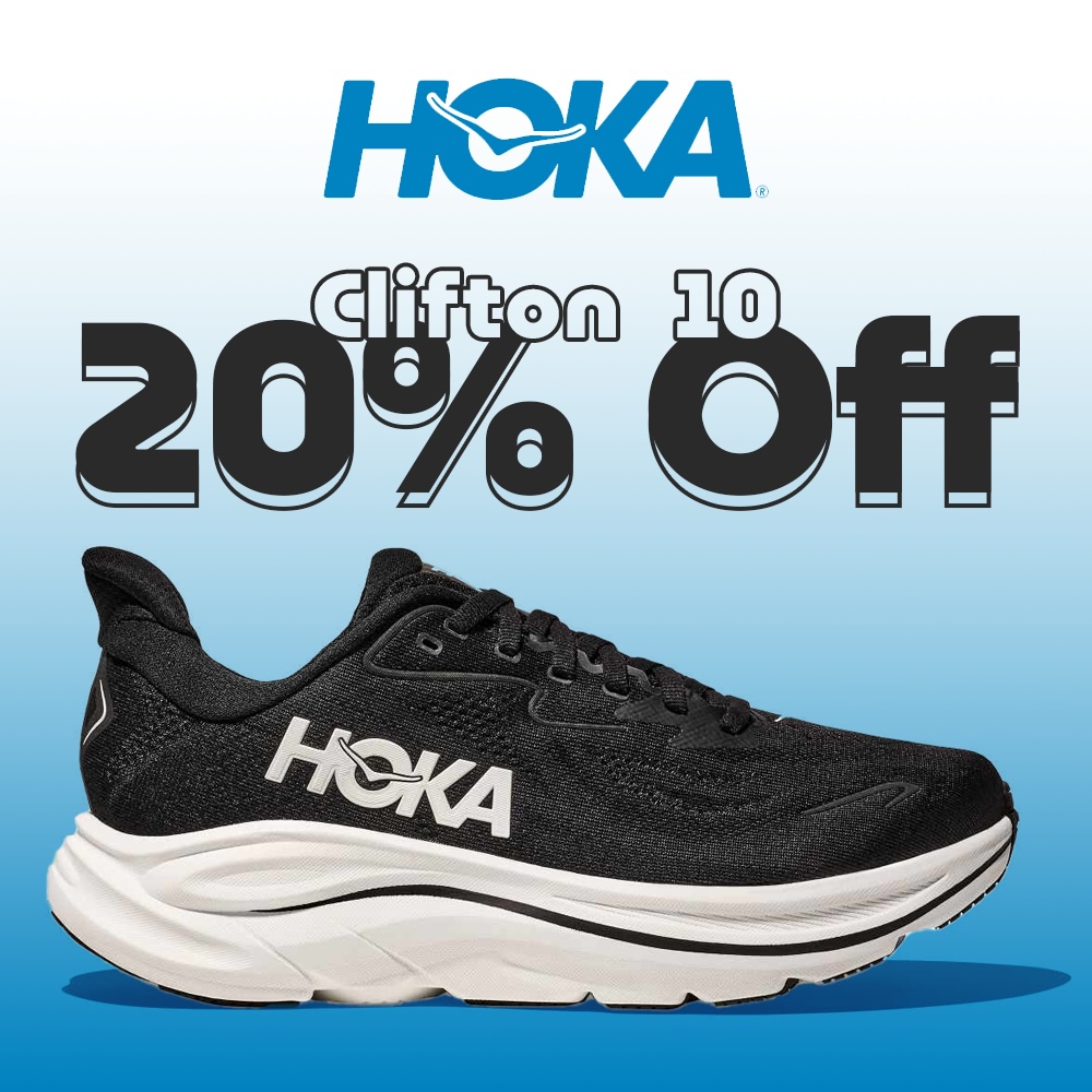 Hoka20offWebsiteSquare Hoka Clifton sale: 20% off
