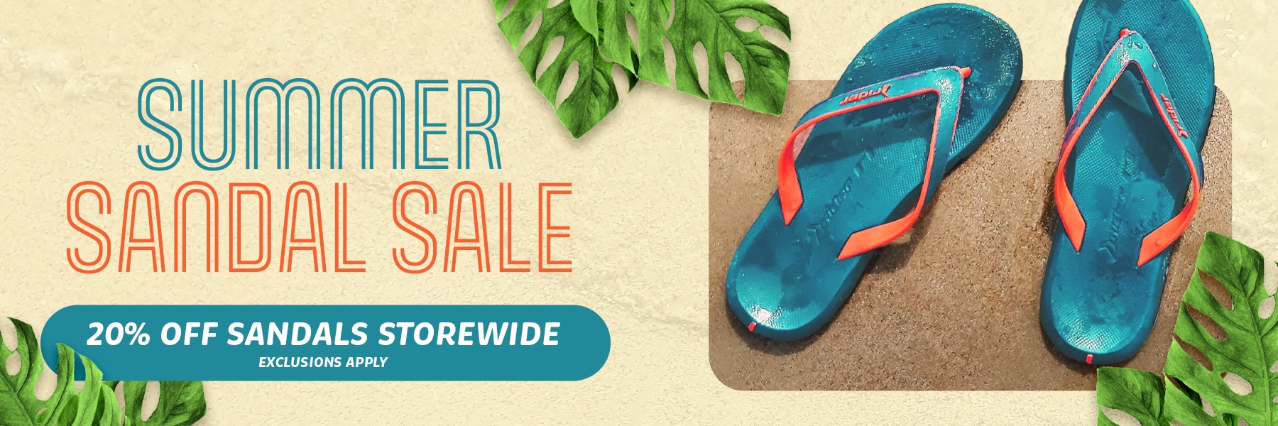 Summer sale on Sandals
