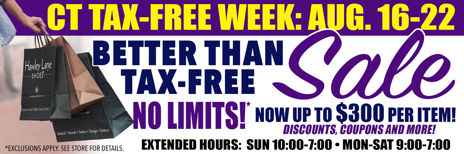 Tax free week savings